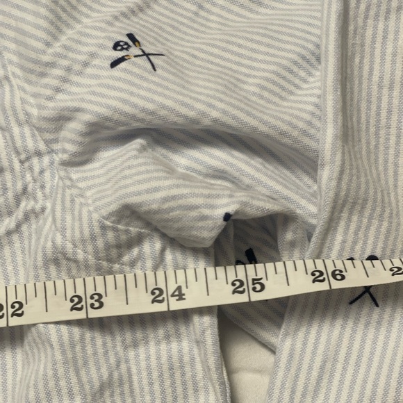 Ralph Lauren Oxford Mens Button Down Size 2XL Classic Fit Skull & Oars Striped - Picture 3 of 9